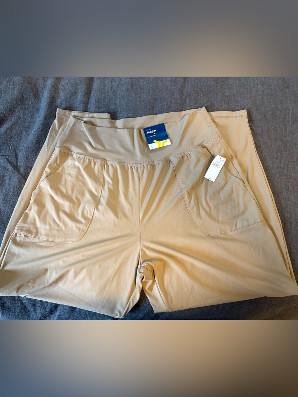 Old Navy Women's Studio Smooth Joggers in Light Khaki